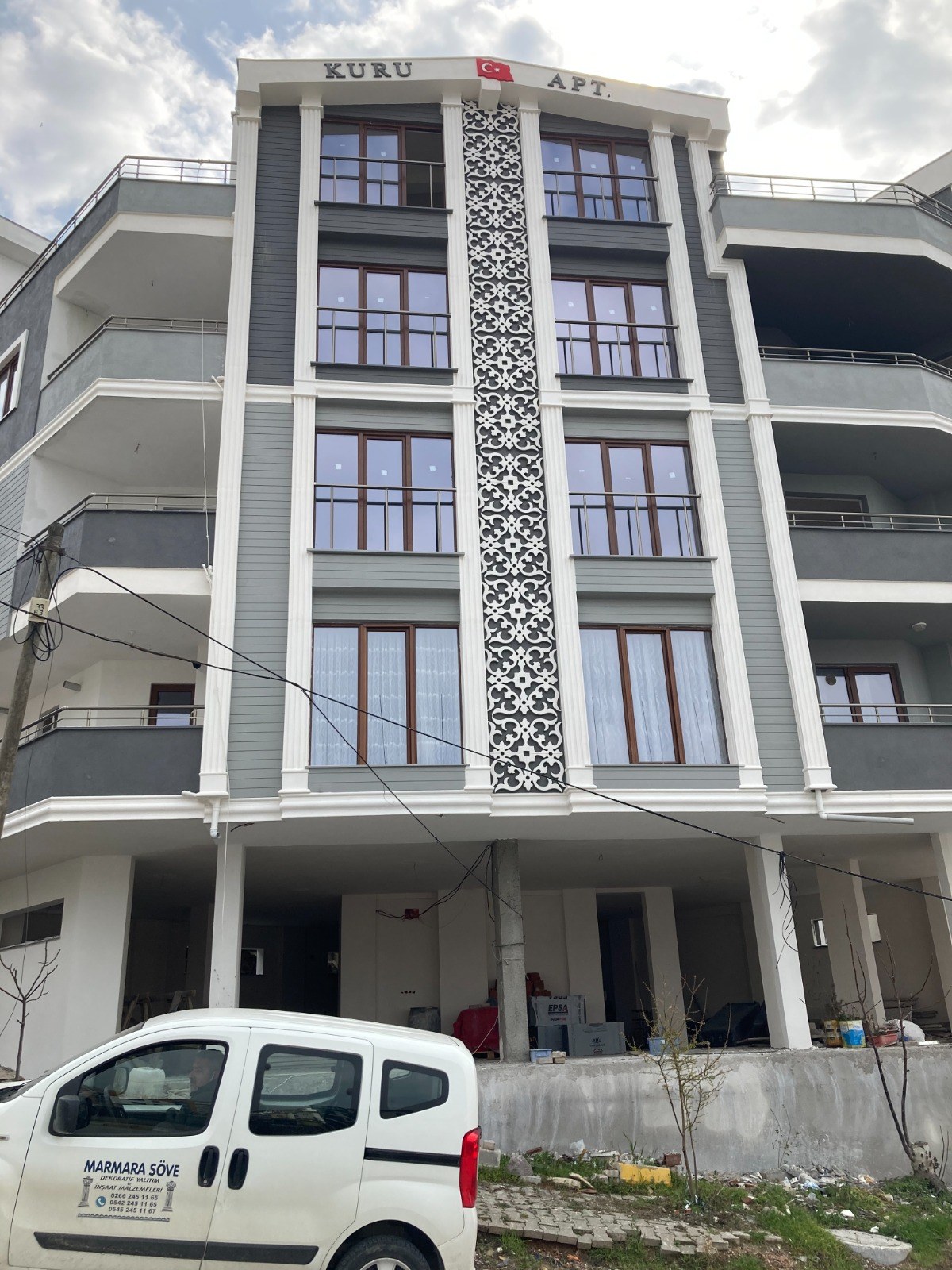 MTS Boya çalışmalarından tamamlanan örnek cephe uygulaması