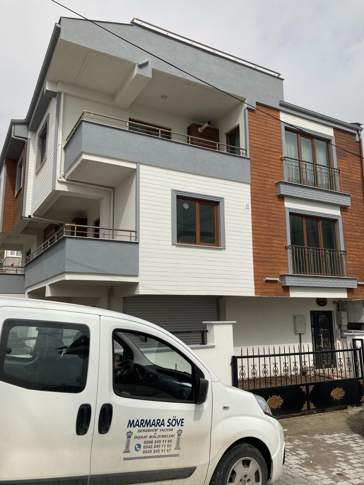 MTS Boya çalışmalarından tamamlanan örnek cephe uygulaması